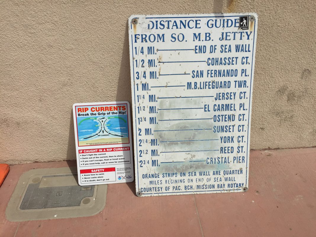 Distance Guide from South Mission Beach Jetty Mission Beach Pacific