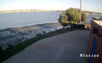 Mission Bay Webcam from San Diego Rowing Club blank