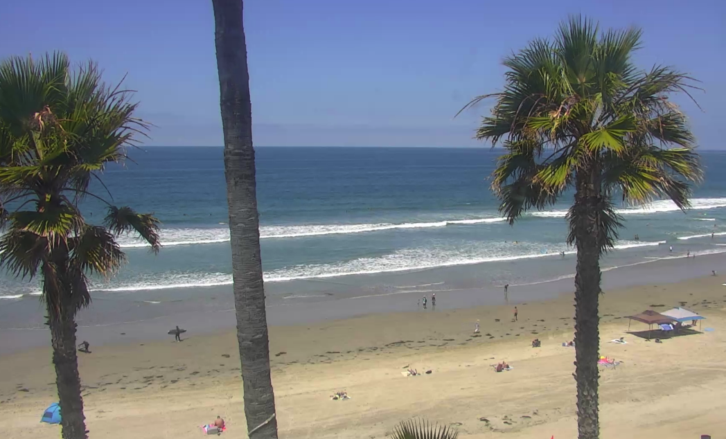 Pacific Beach Live Web Cam from the Pacific Terrace Hotel Mission